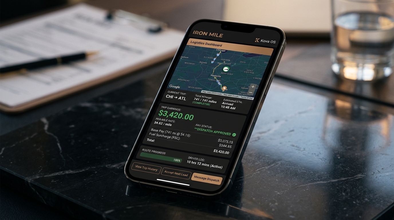 Iron Mile app project artwork